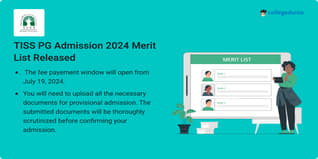 TISS PG Admission 2024 Merit List Released @tiss.edu; Check Direct Link Here